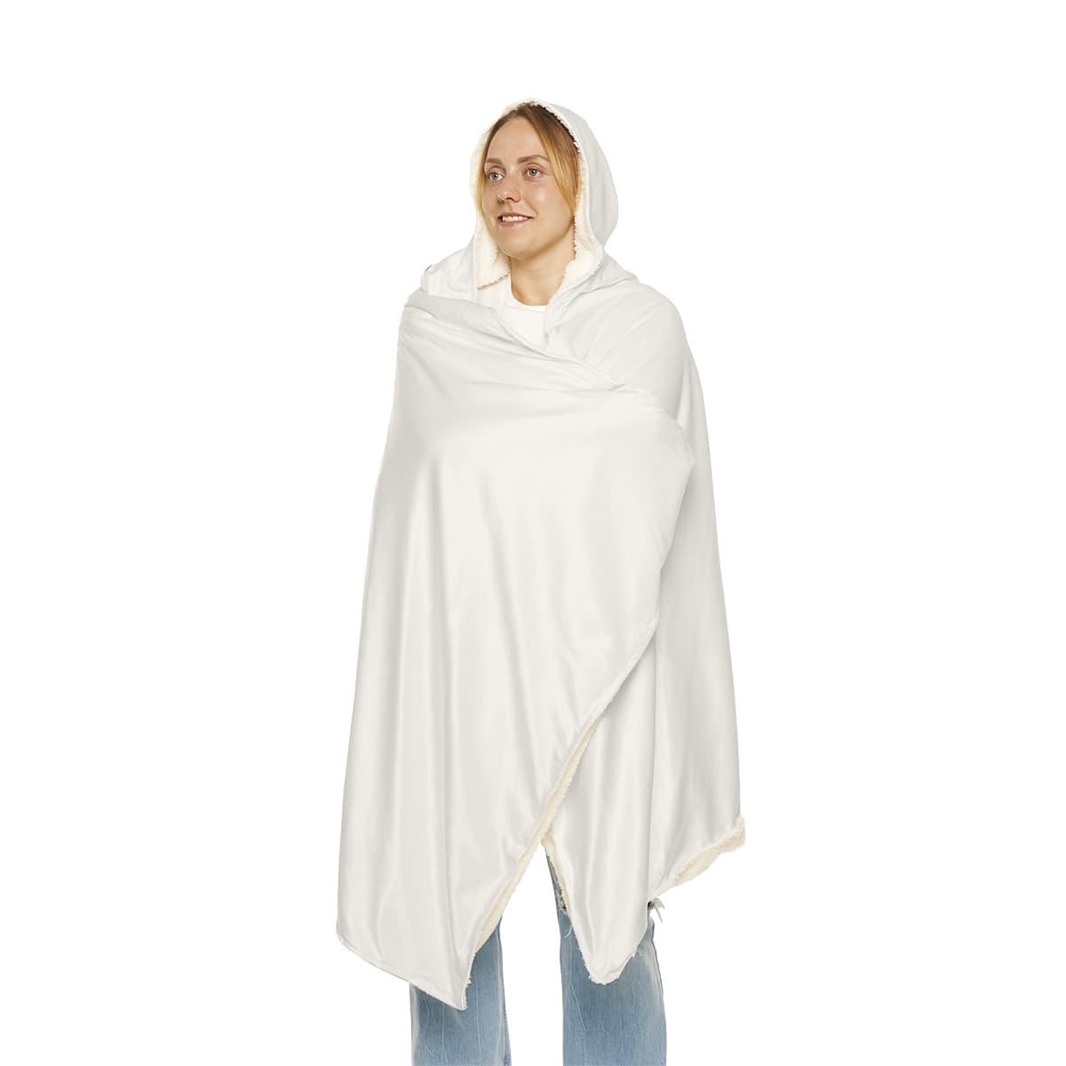 Plain snuggle blanket, front view