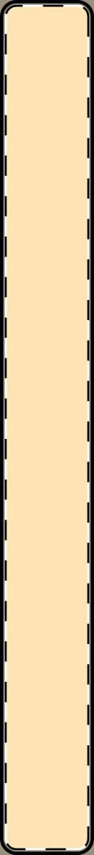Plain gold plated custom vertical name bar pendant (engraving), front view