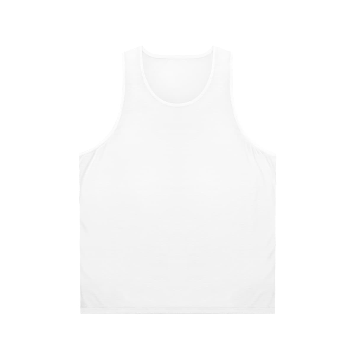Plain unisex tank top (aop), front view