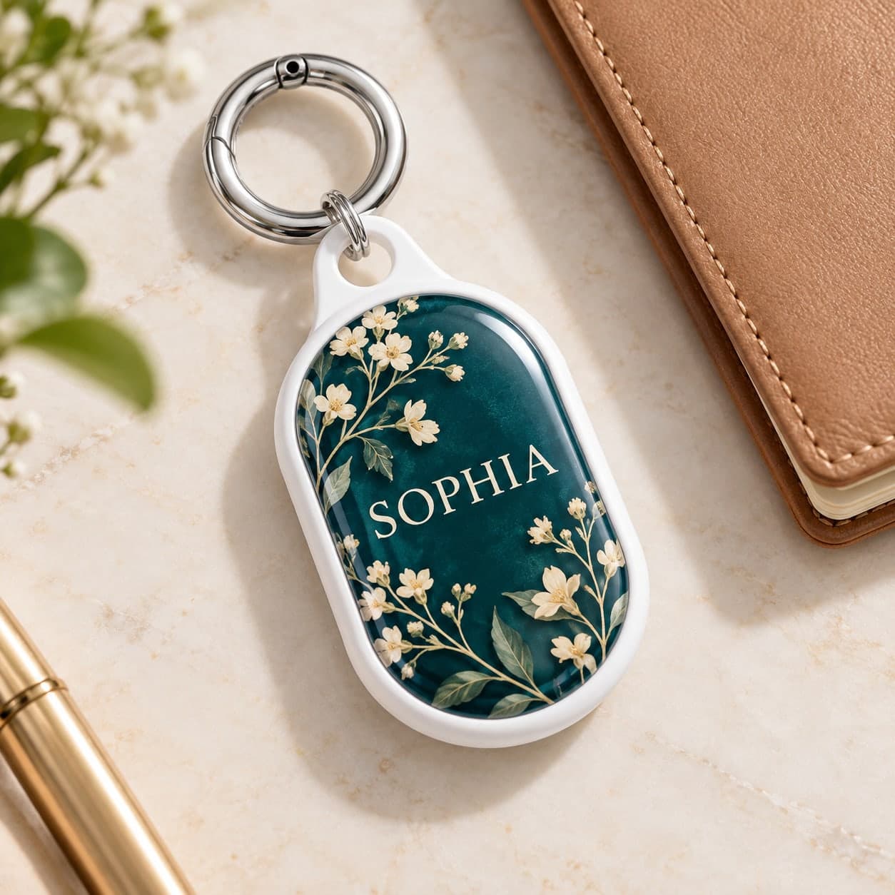 Custom AirTag Cover Keychain with Your Photo or Text