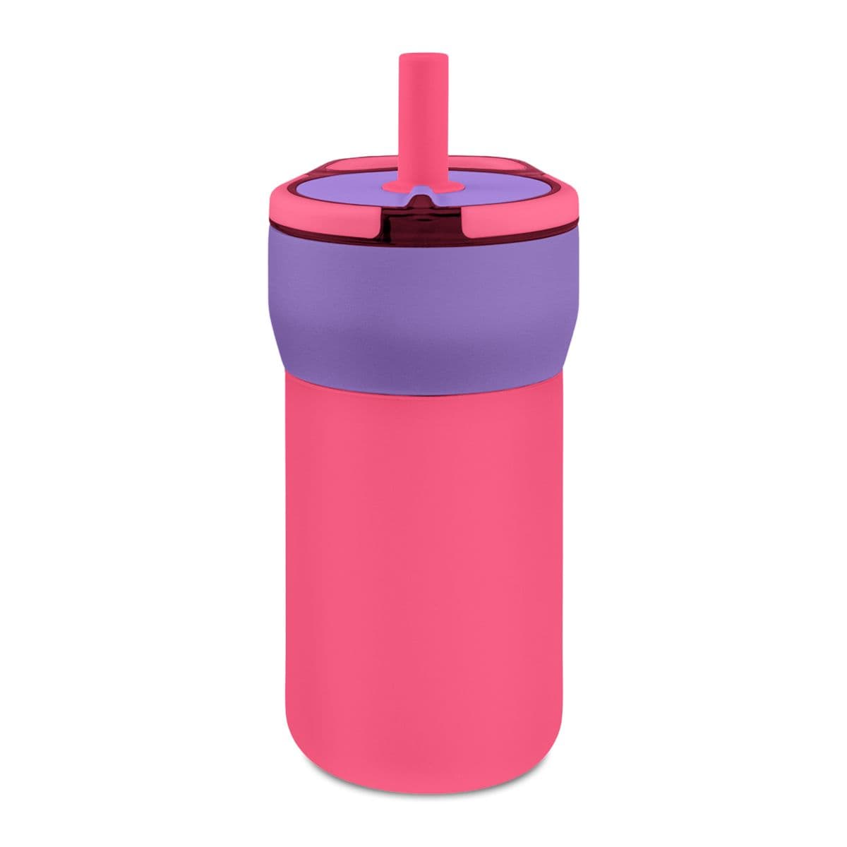 Plain aurora kids' leakproof straw tumbler, 12oz (engraving), front view