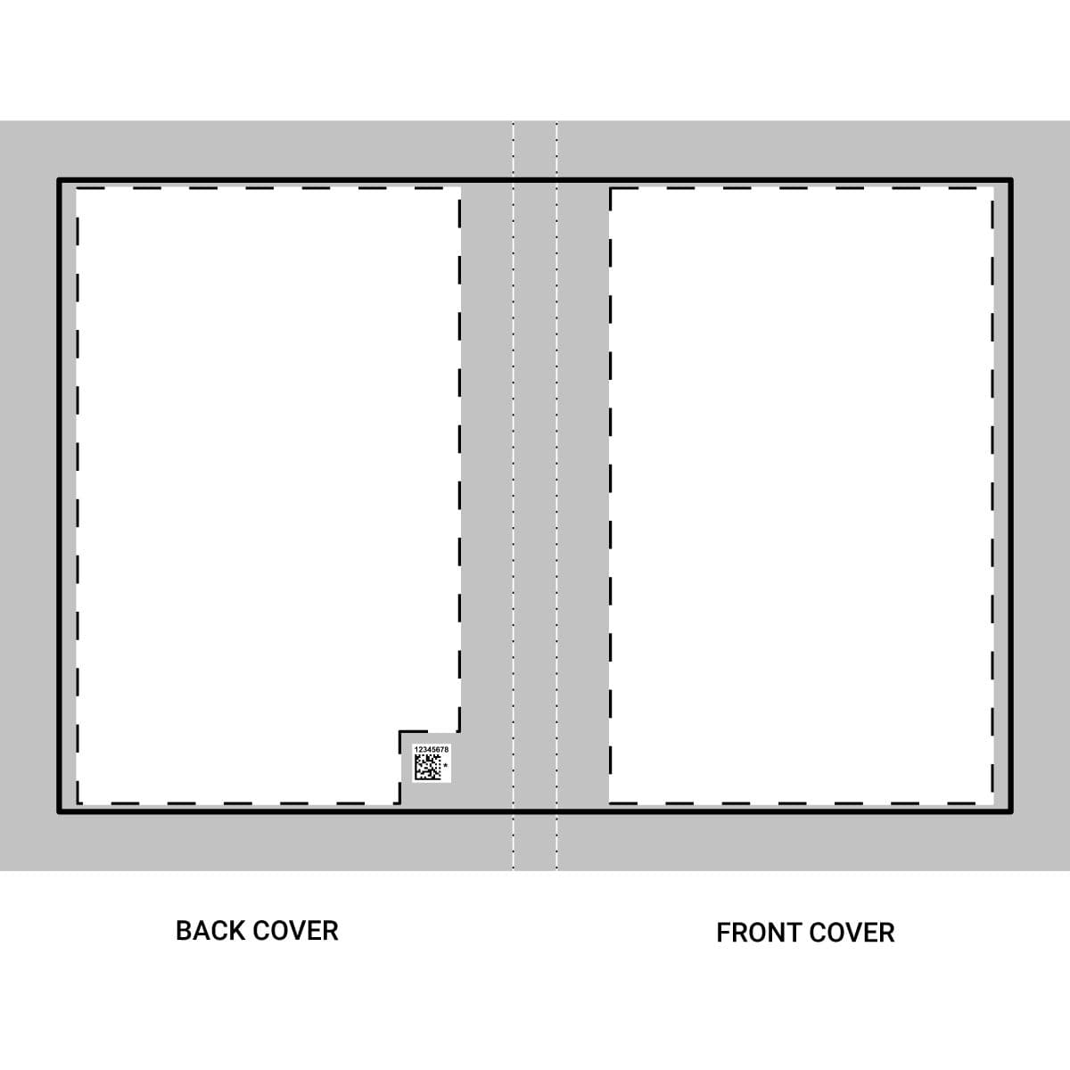 Plain hardcover journal matte (blank), front view
