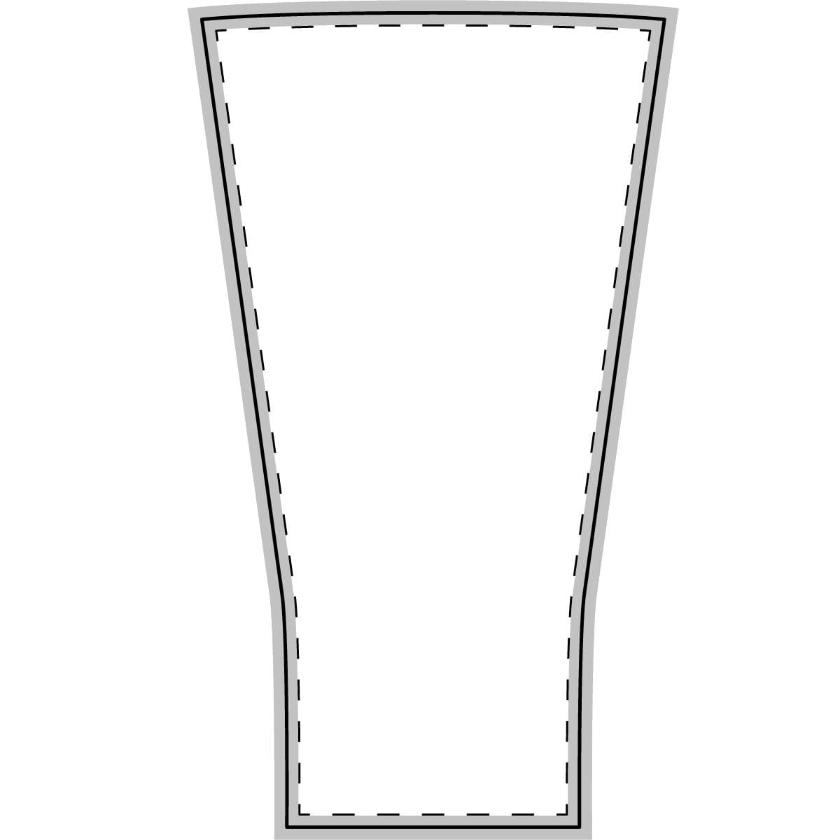 Plain unisex arm sleeve, left sleeve view