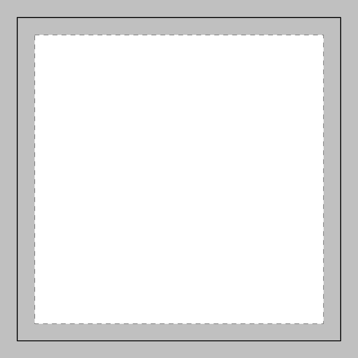 Plain poly twill pillow, front view