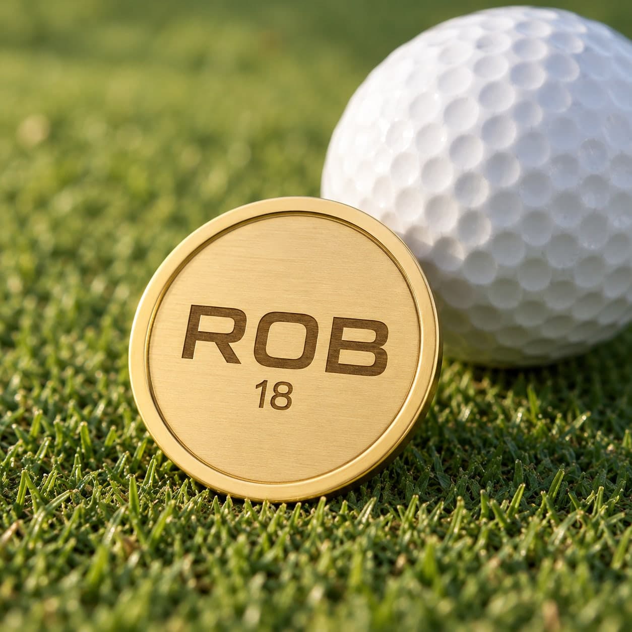 Custom Engraved Golf Ball Marker Sports Gear with Your Name or Logo