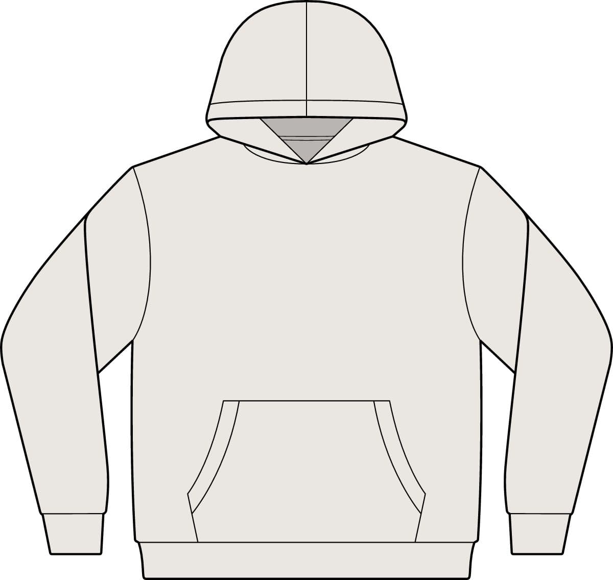 Women's Relax Faded Hood — Faded Bone — front