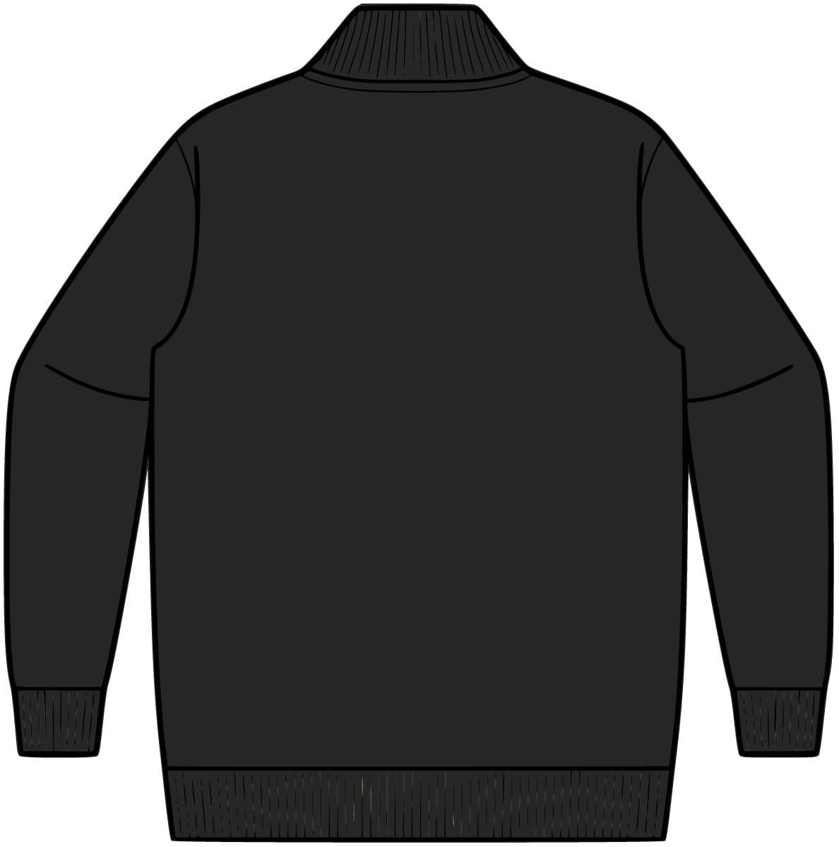 Bomber Jacket — Black — back