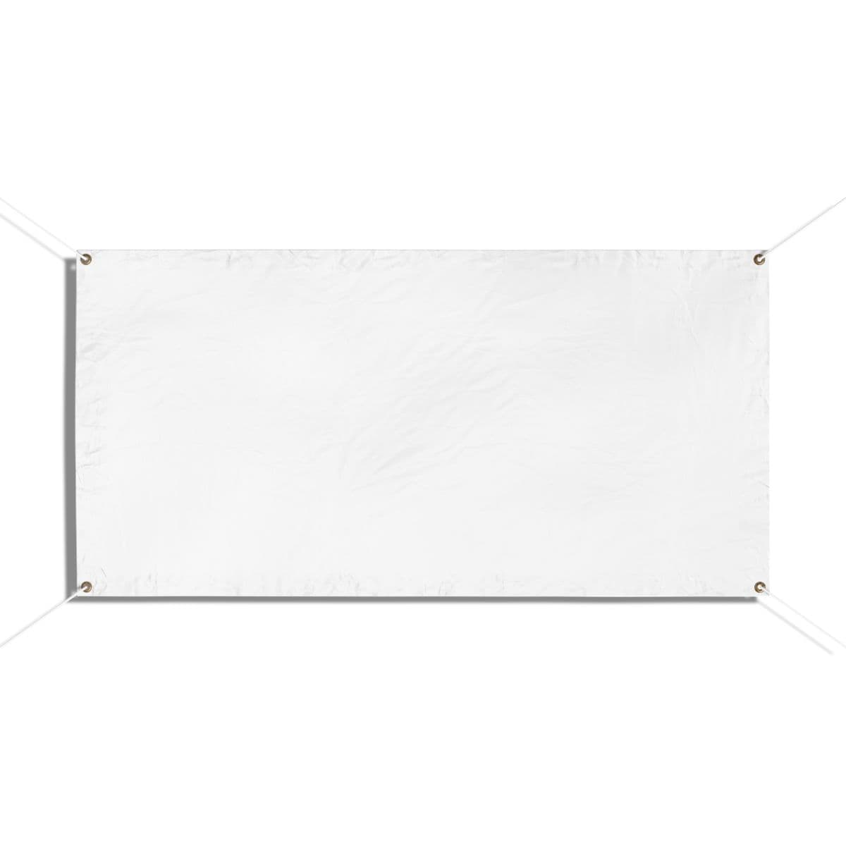 Plain vinyl banners, front view