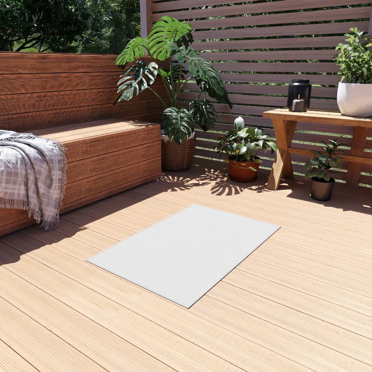 Custom Non-Slip Outdoor Rug with Your Photo or Text