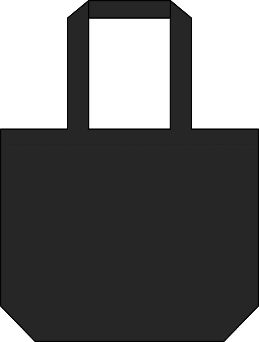 Shoulder Tote — Black — front