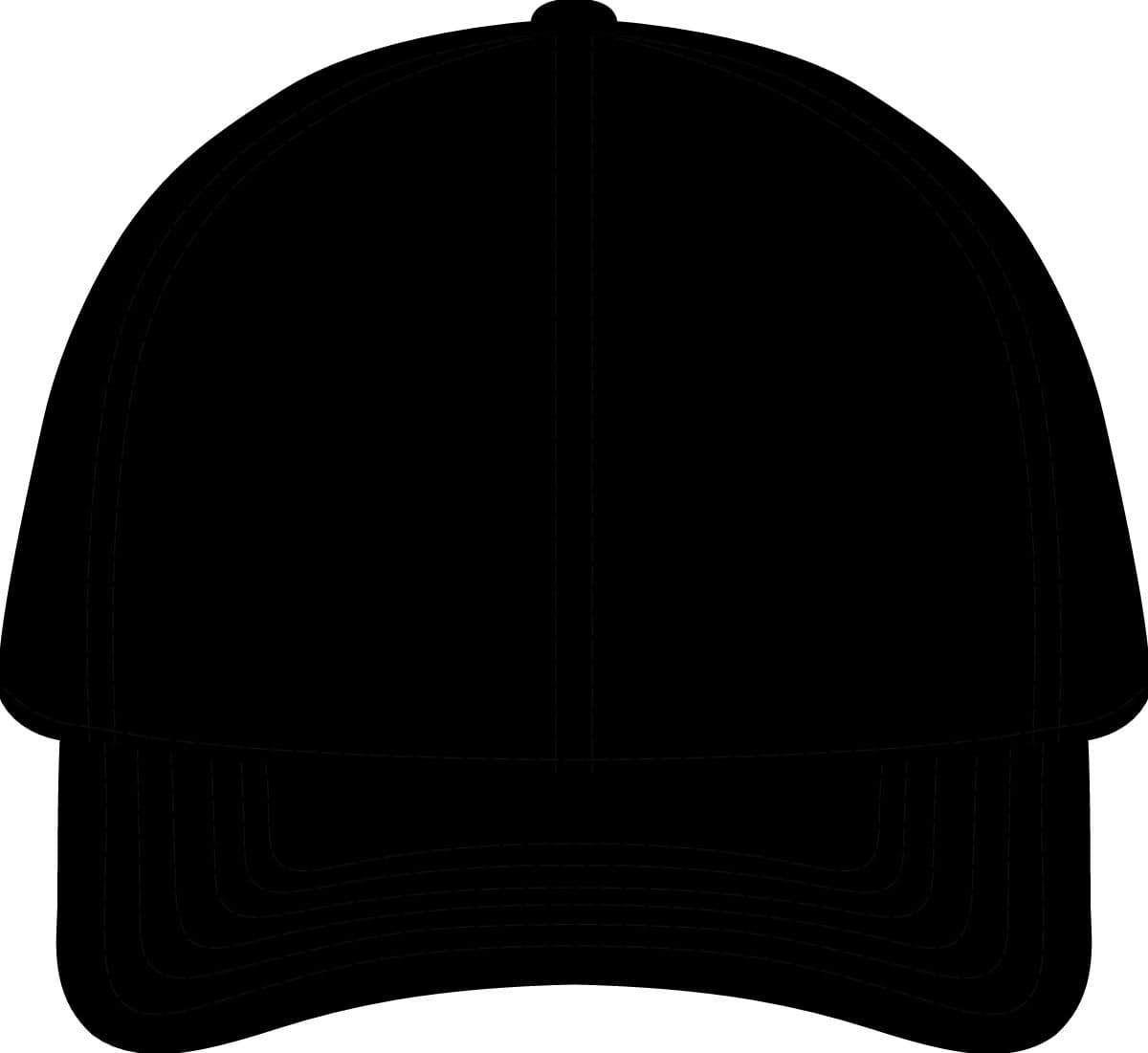 Stock Canvas Cap — Black — front