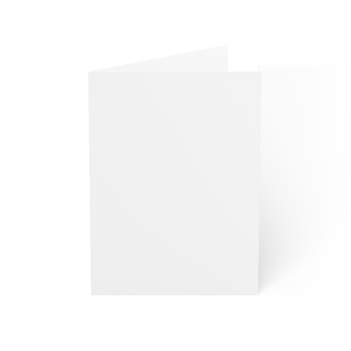 Plain greeting cards (1, 10, 30, and 50pcs), front view