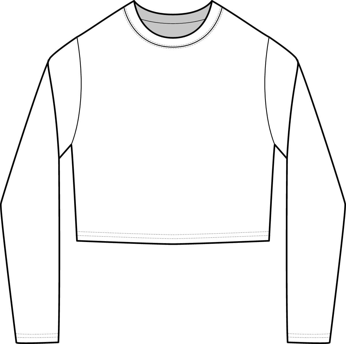 Custom Women's Crop Long Sleeve T-Shirt with Your Team Name