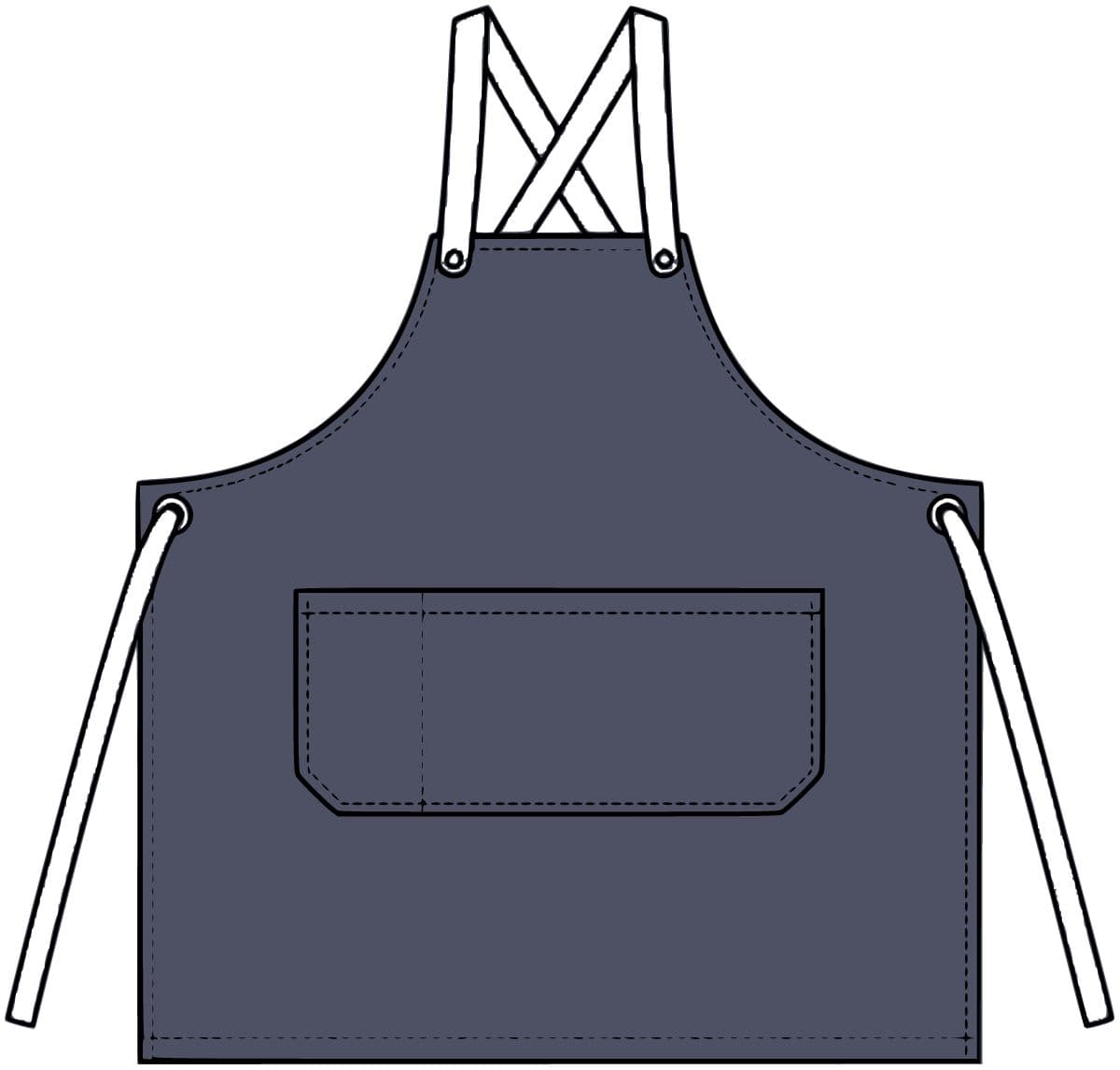 Denim Apron — Denim — front
