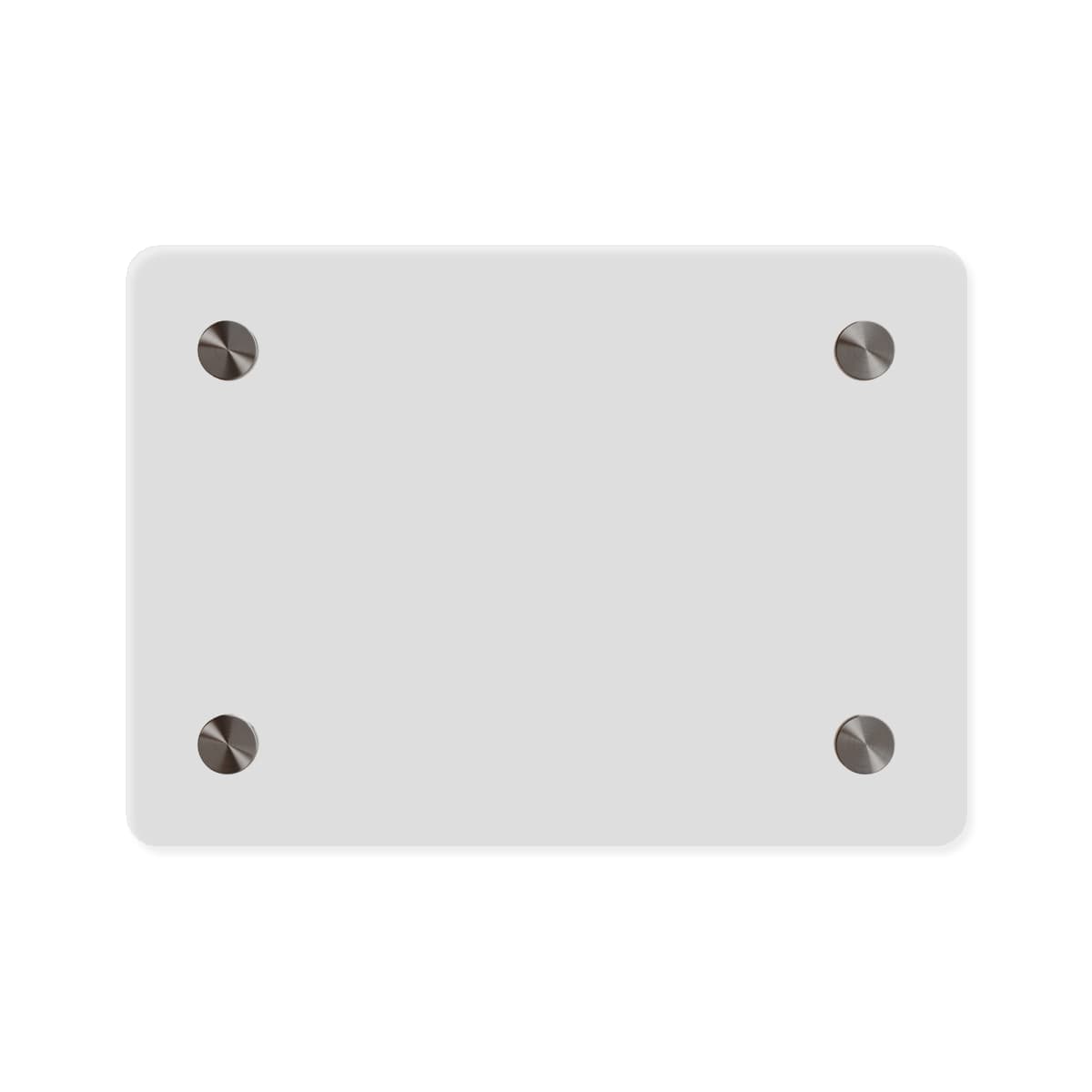 Plain acrylic wall art panels, front view