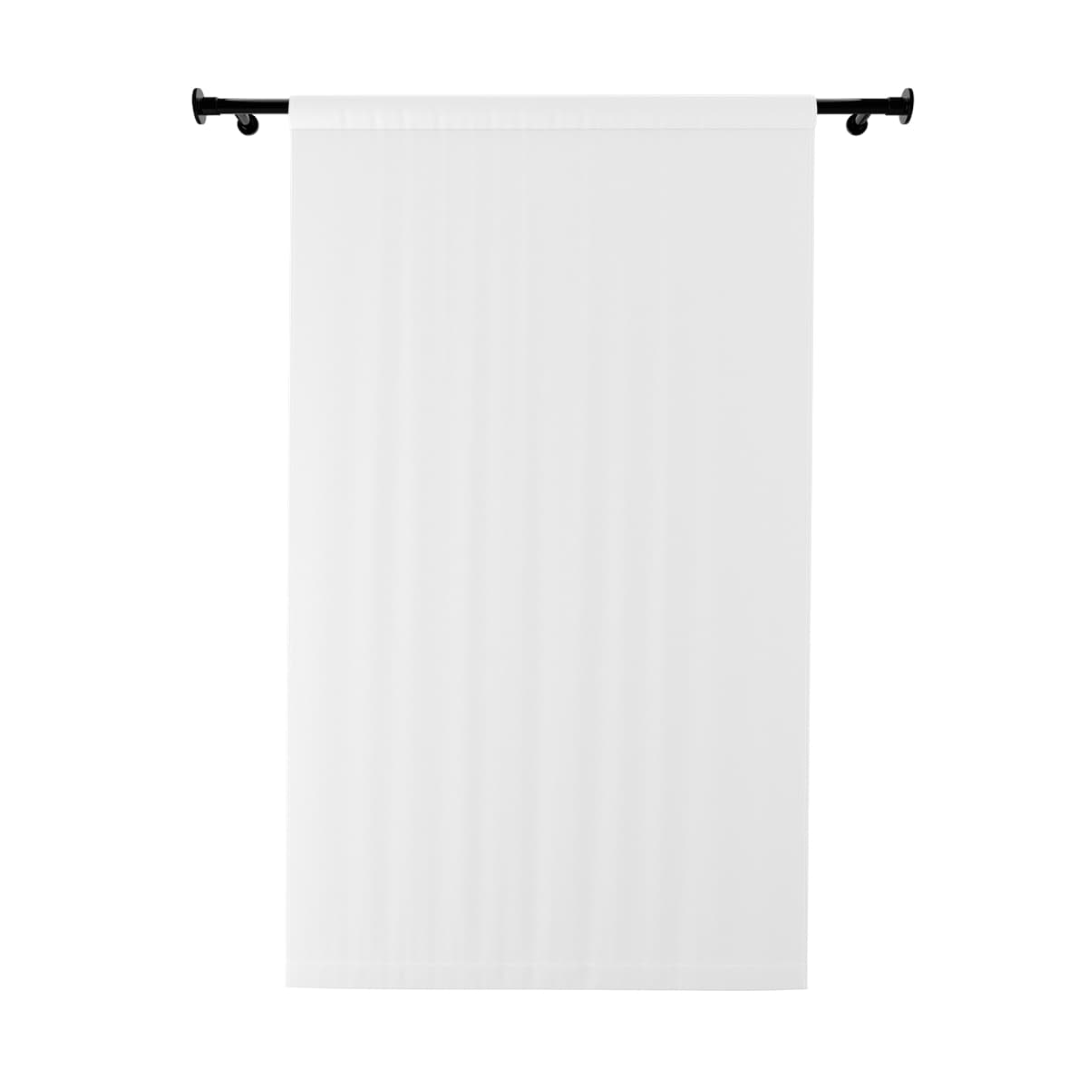 Plain window curtains (1 piece), front view