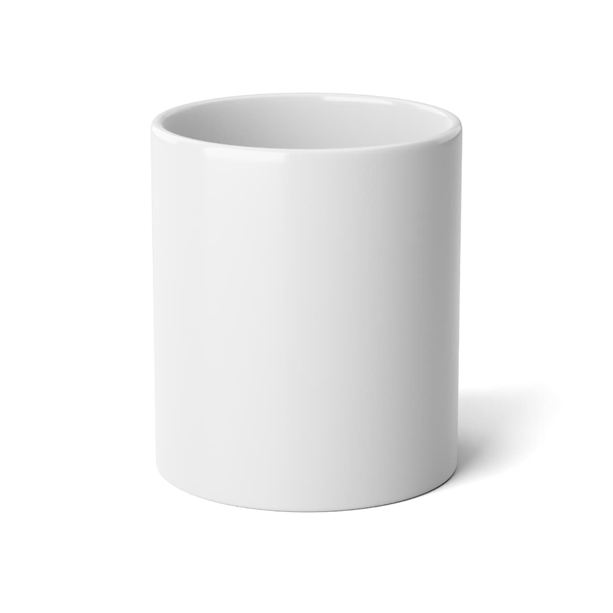 Plain white jumbo mug, 20oz, front view