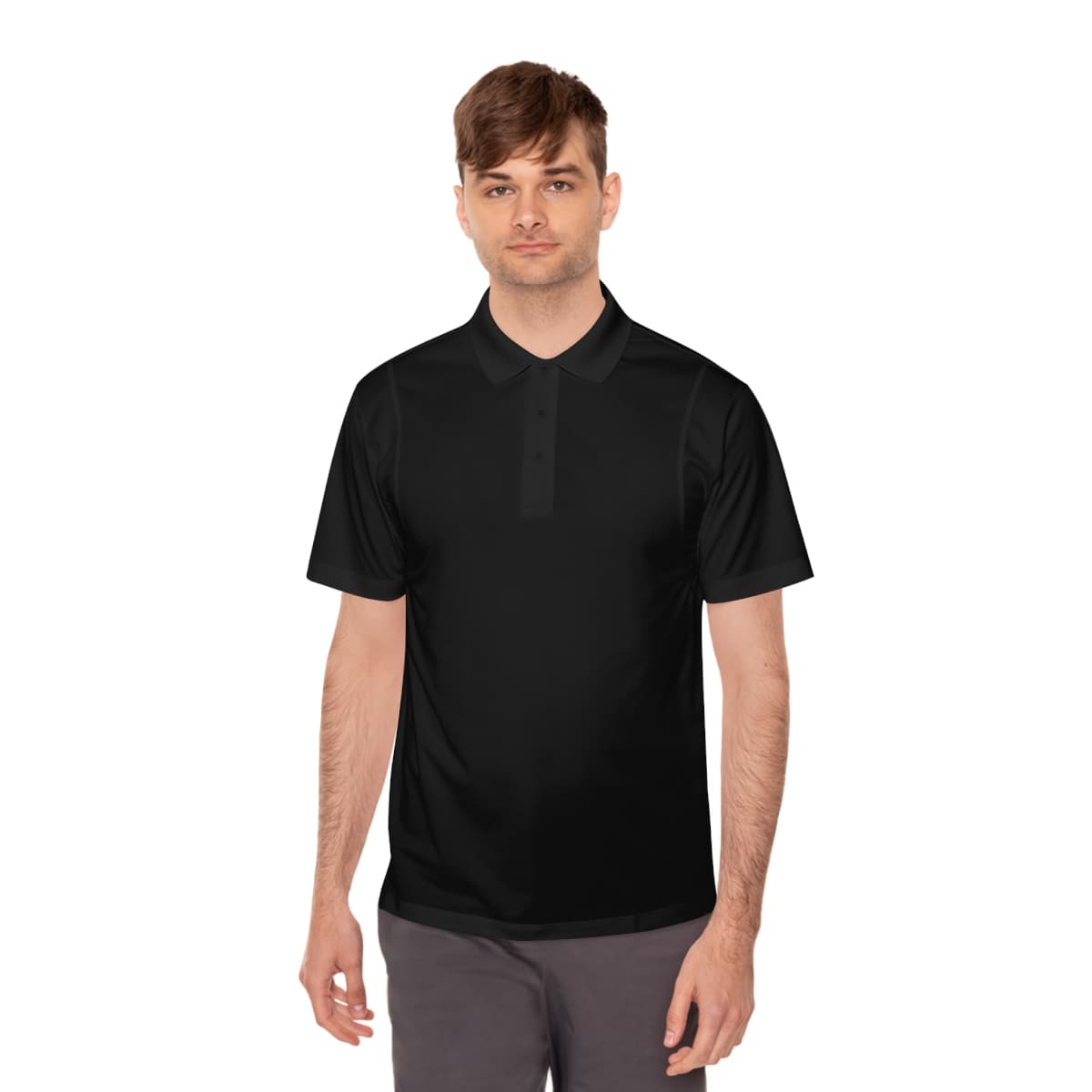 Custom Men's Moisture-Wicking Polo Shirt with Your Logo or Text