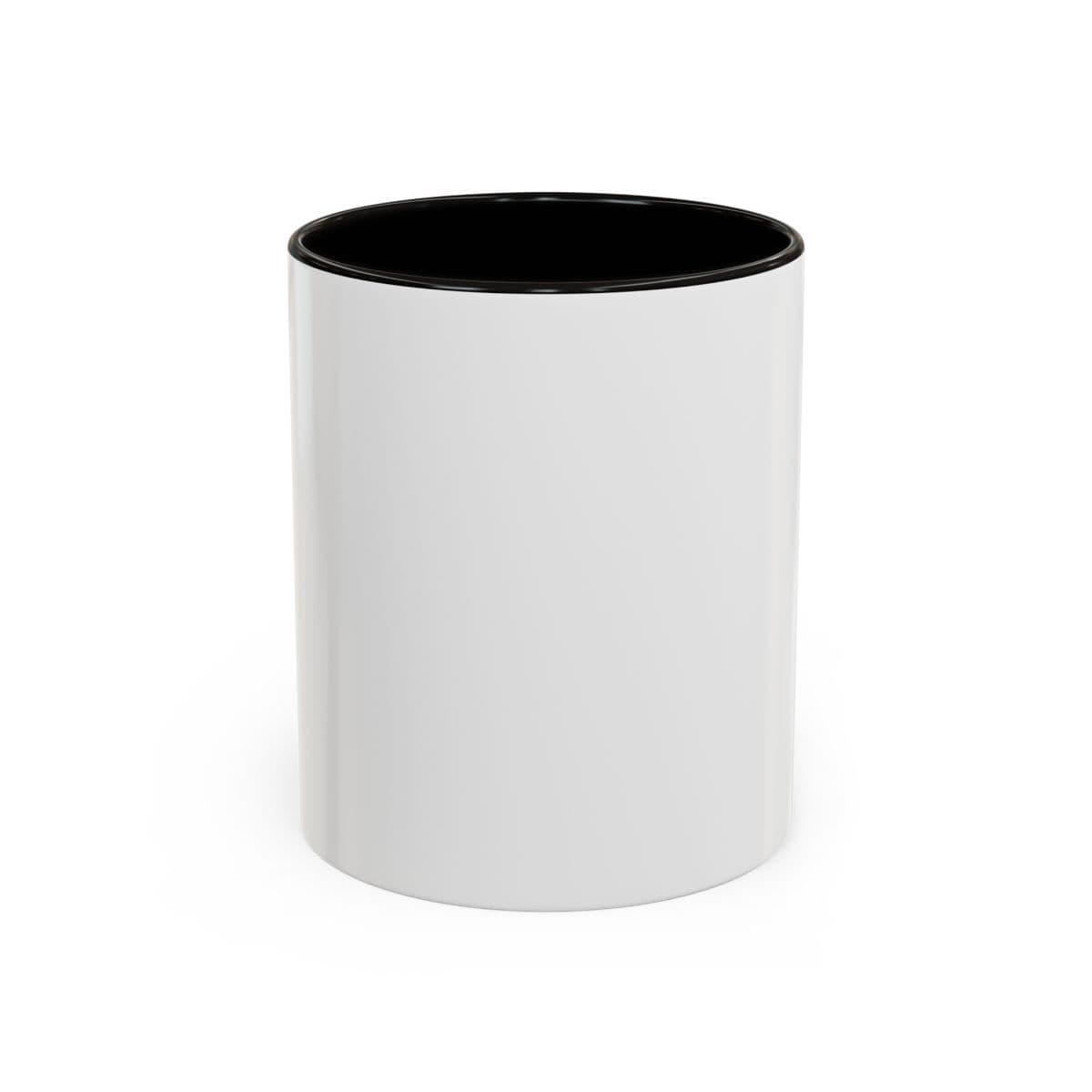 Plain black colorful mugs (11oz, 15oz), front view