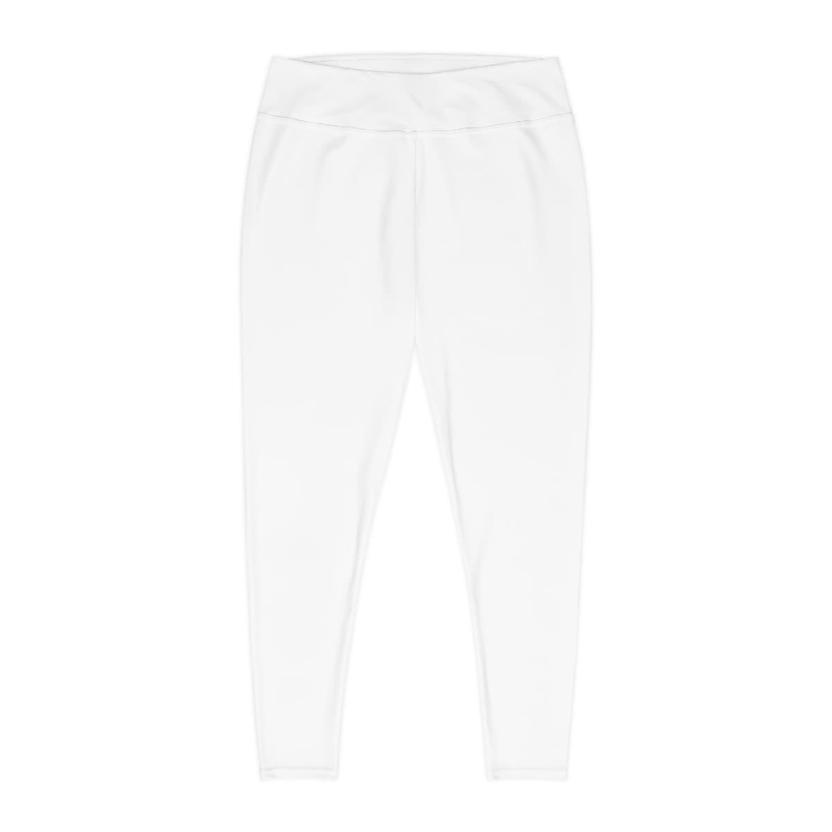 Plain plus size leggings (aop), front view