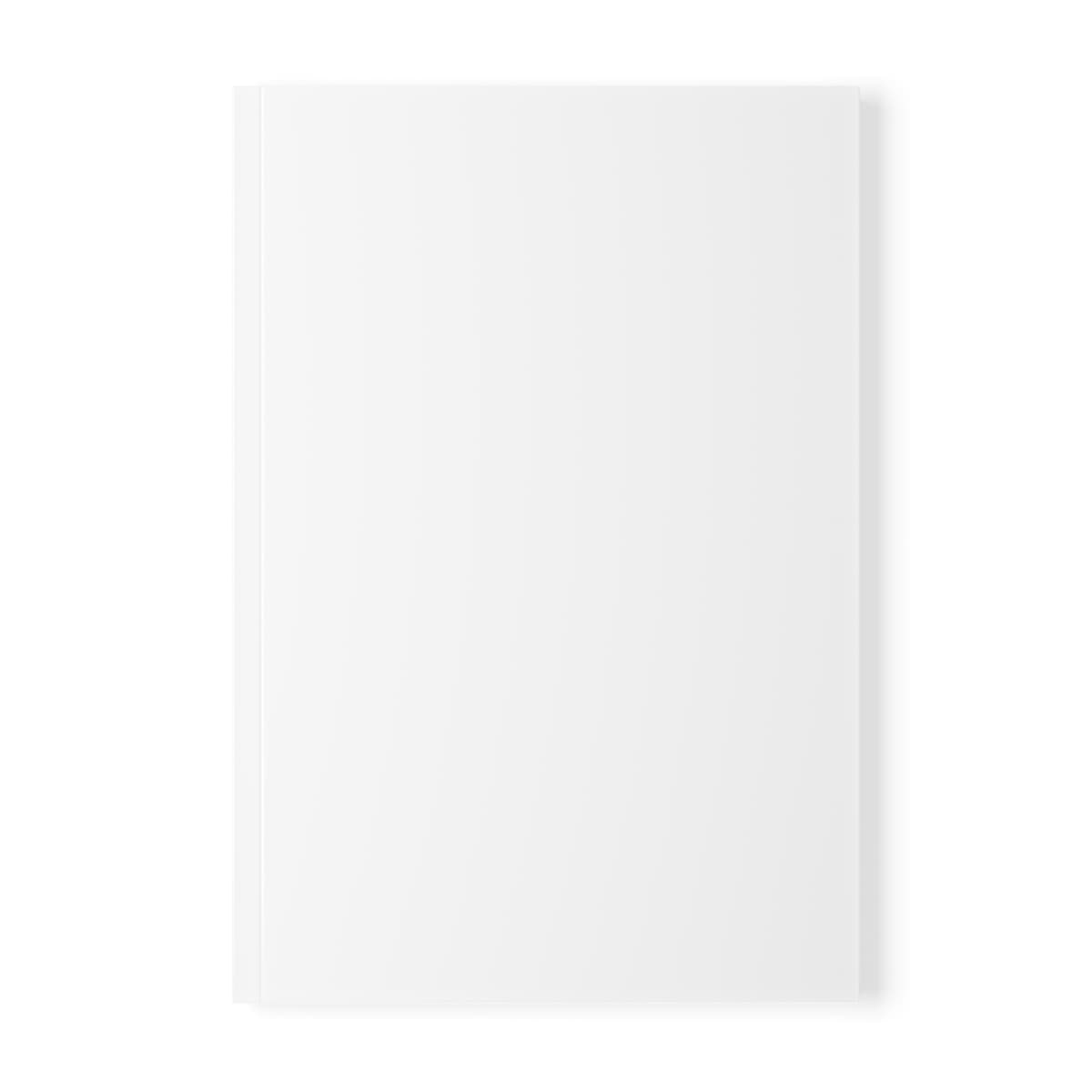 Plain softcover notebook, a5, front view