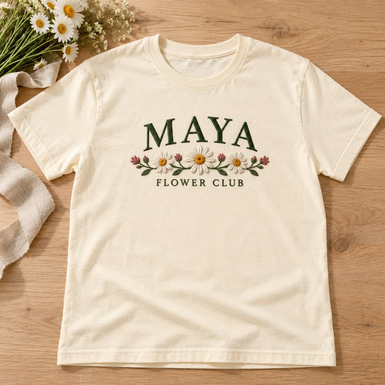 Custom Embroidered Unisex Jersey T-Shirt with Your Logo or Text