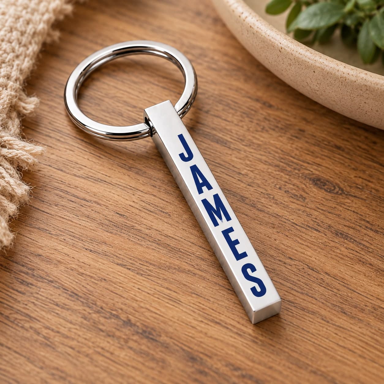 Custom Bar Keychain with Your Photo