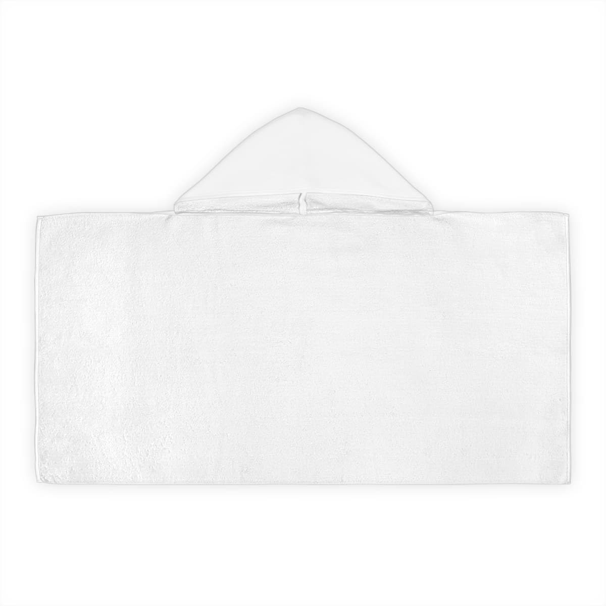 Plain youth hooded towel, front view