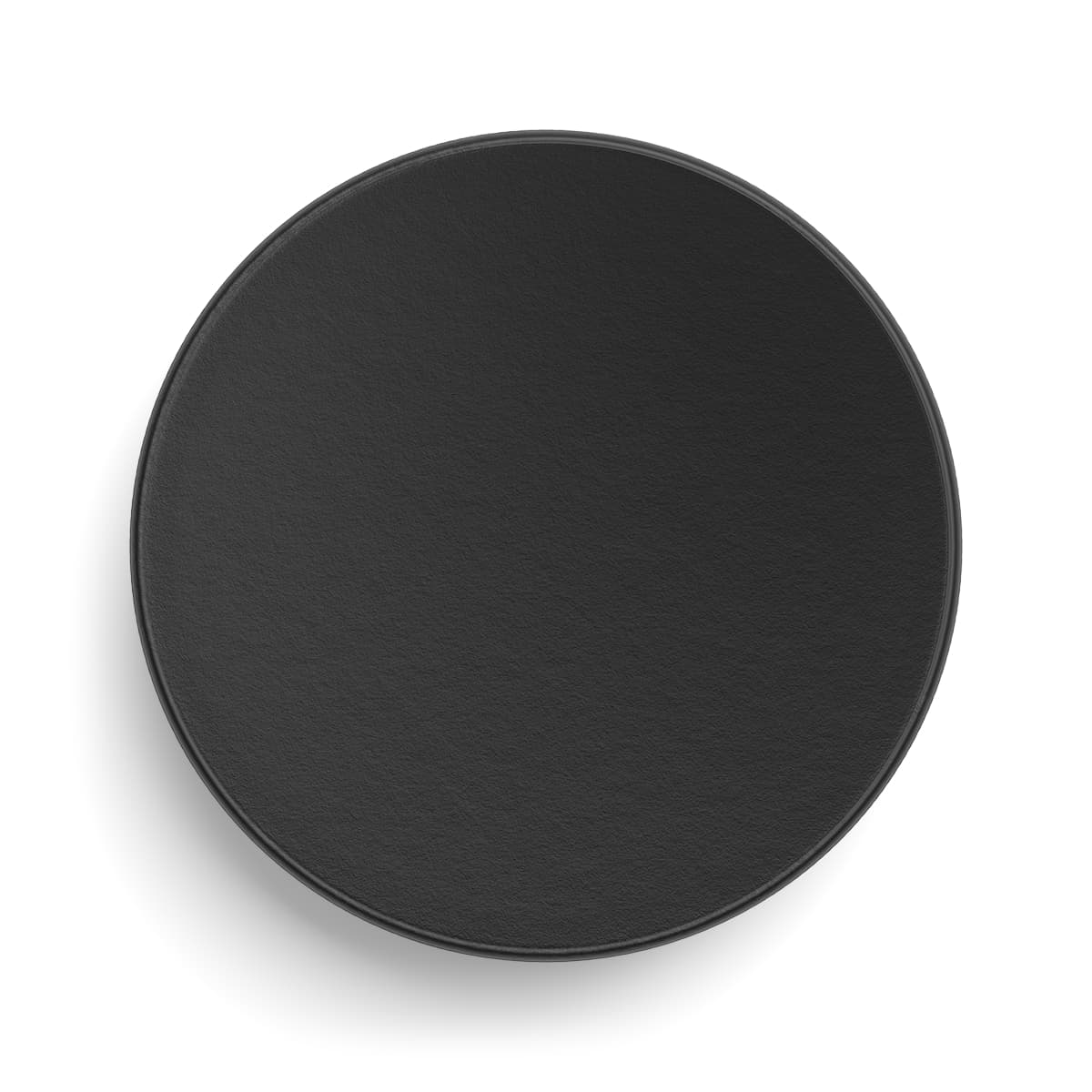 Plain hockey puck, front view