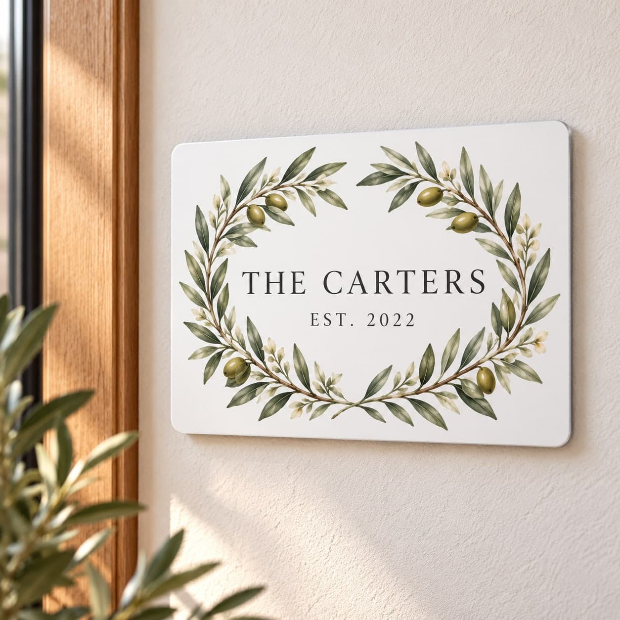 Custom Matte White Aluminum Metal Sign with Your Photo or Text