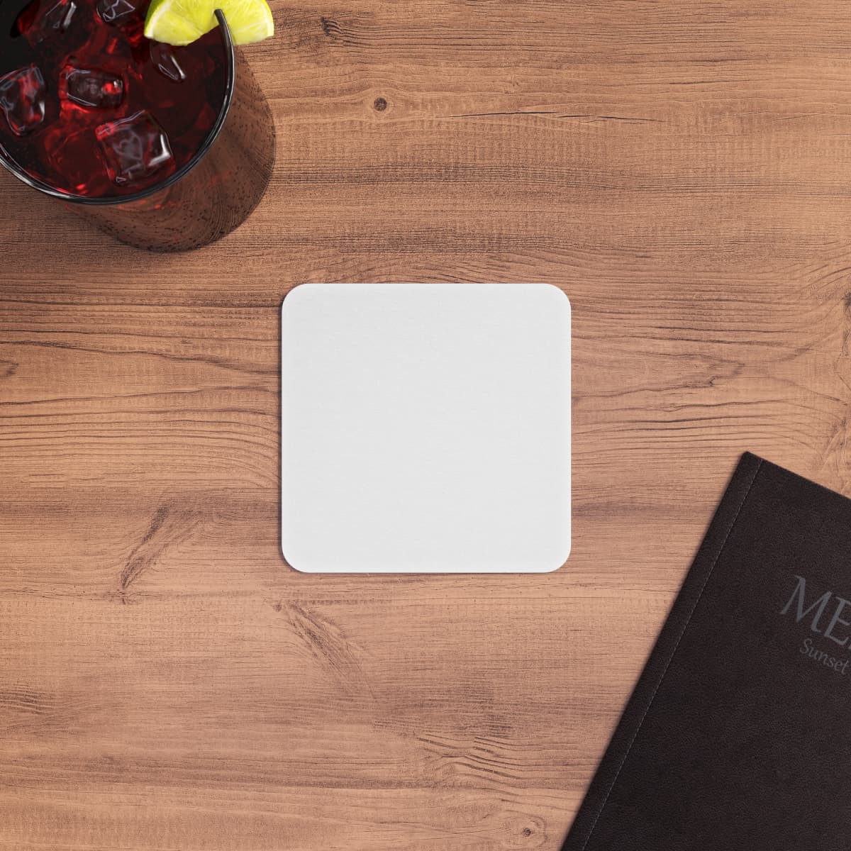 Custom Hardboard Coaster Pack of 50 or 100 with Your Photo or Text