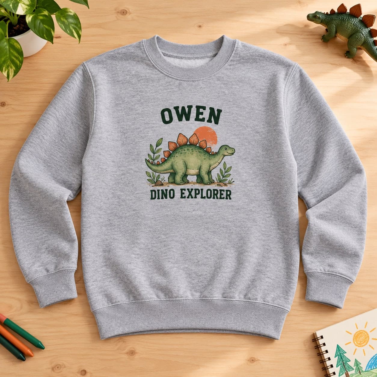 Custom Gildan Youth Crewneck Sweatshirt with Your Photo or Text