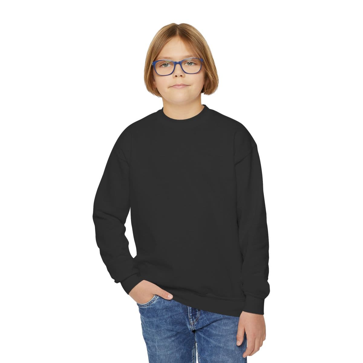 Custom Gildan Youth Crewneck Sweatshirt with Your Photo or Text