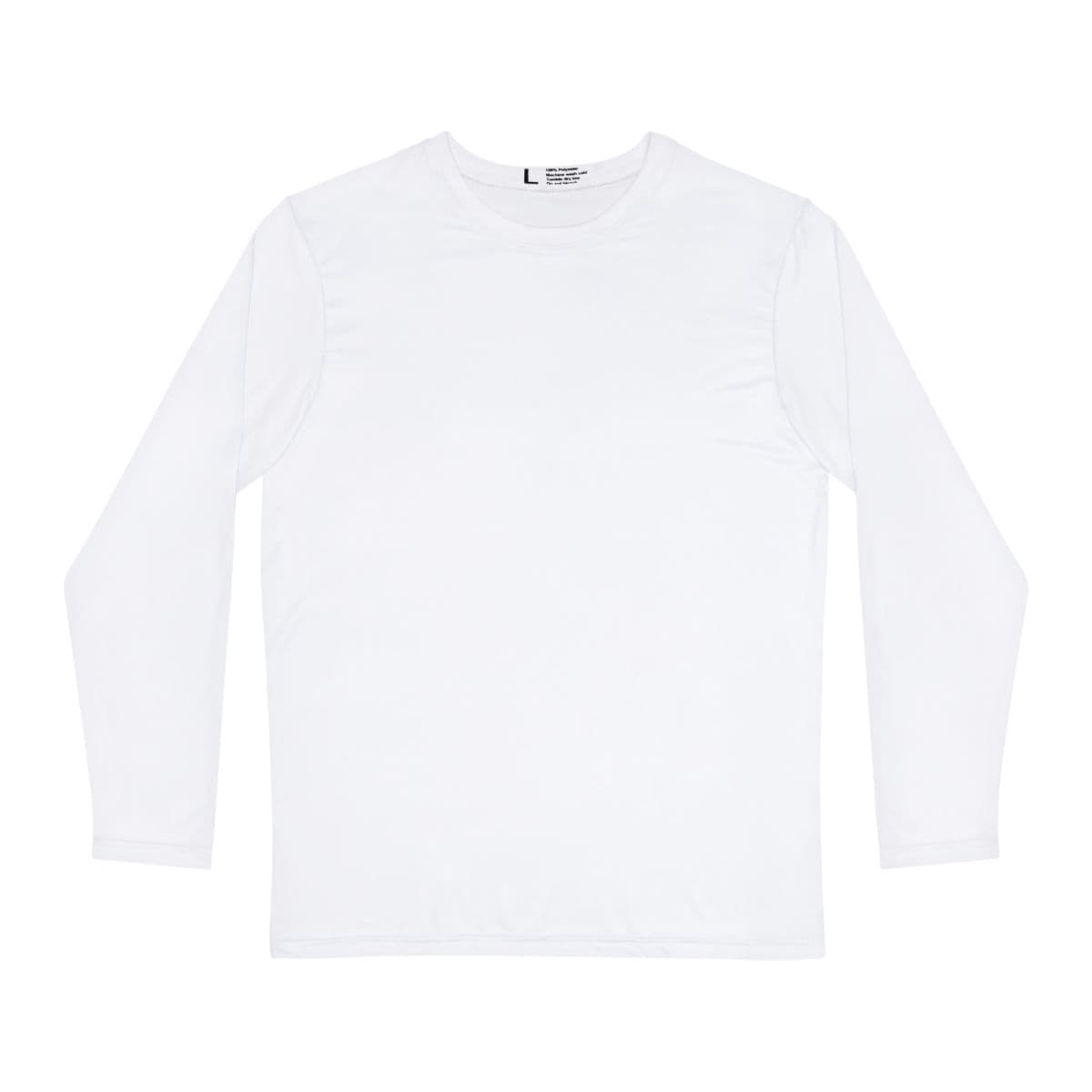 Plain men's long sleeve shirt (aop), front view