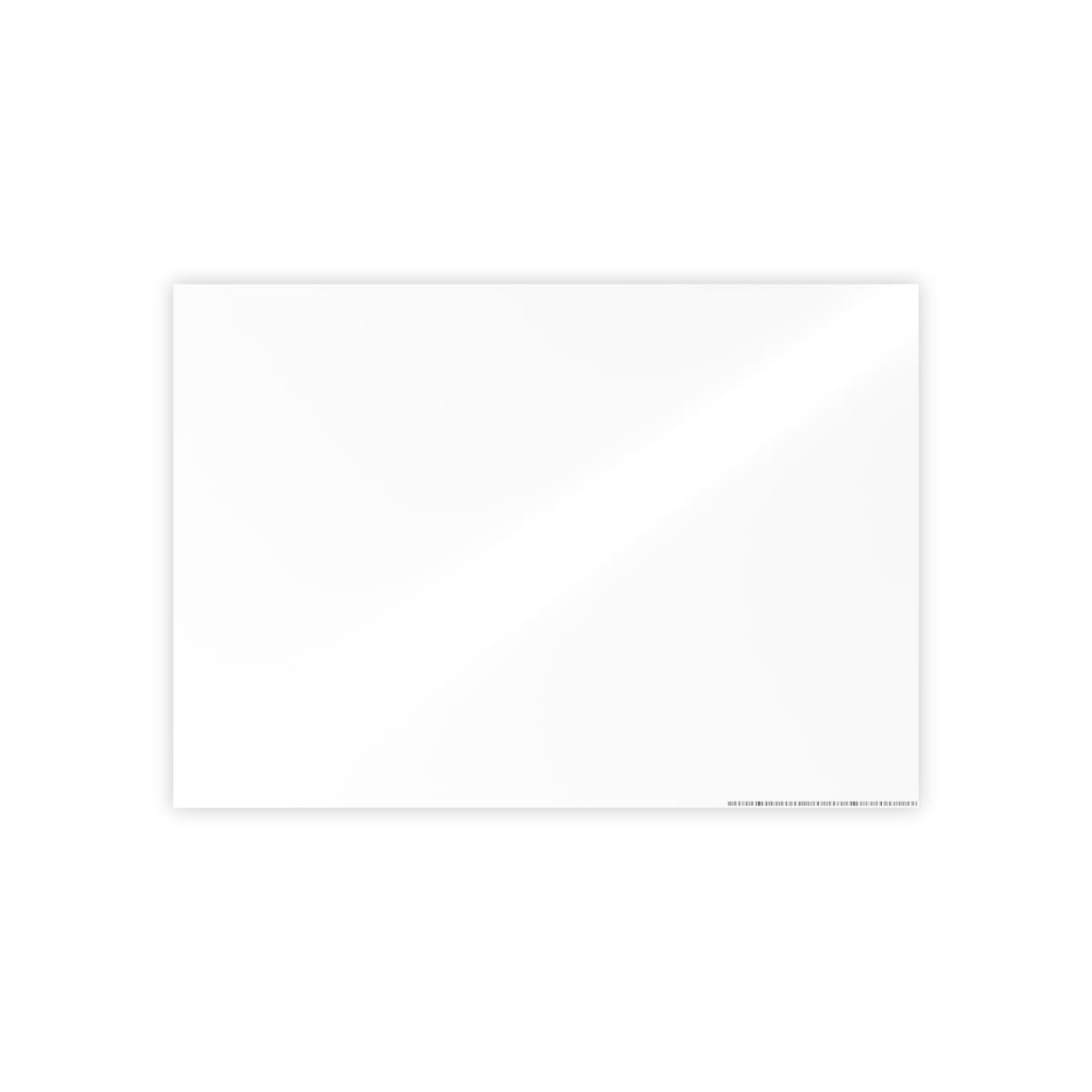 Plain gloss posters, front view