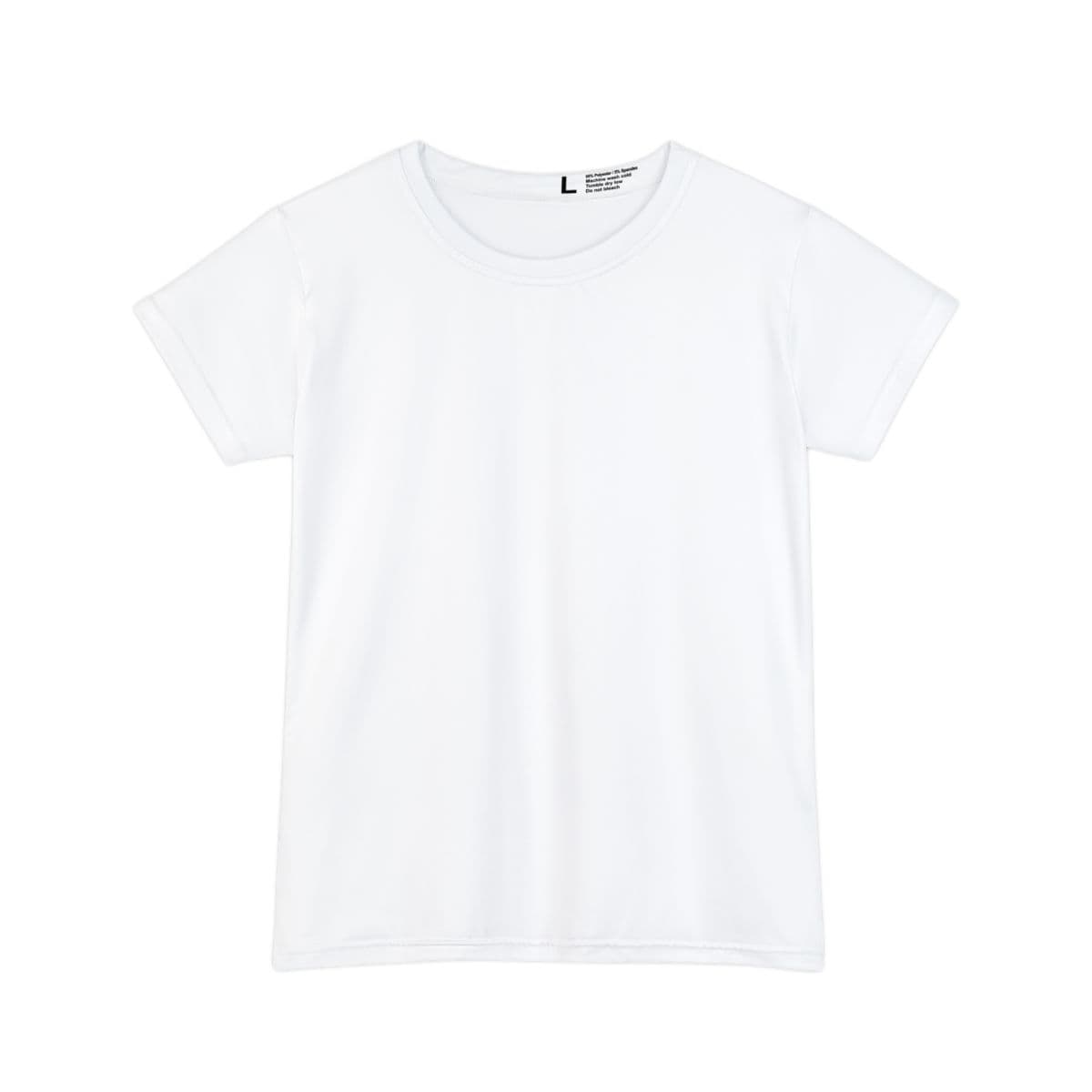 Plain women's short sleeve shirt (aop), front view