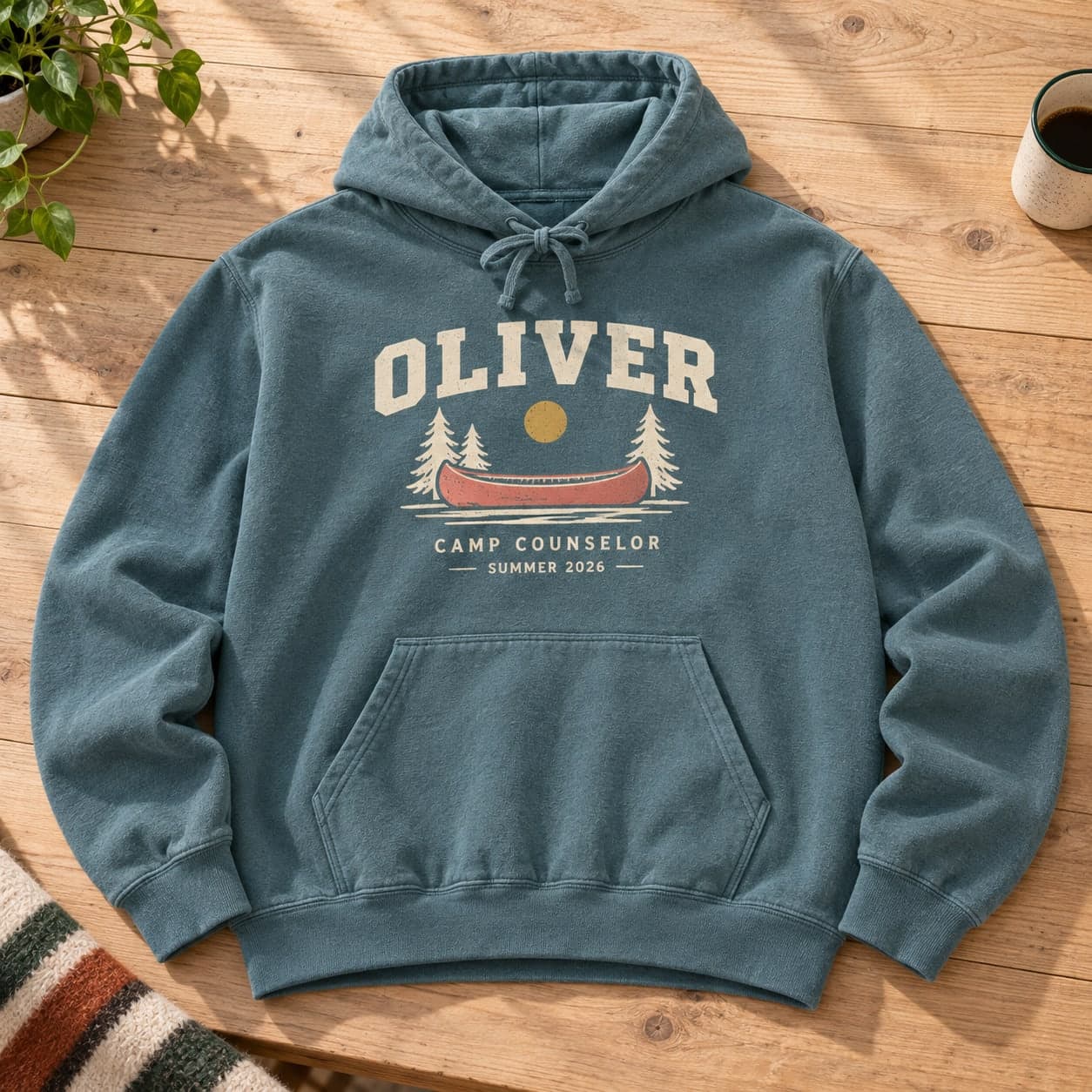 Custom Comfort Colors Garment-Dyed Hoodie with Your Photo or Text