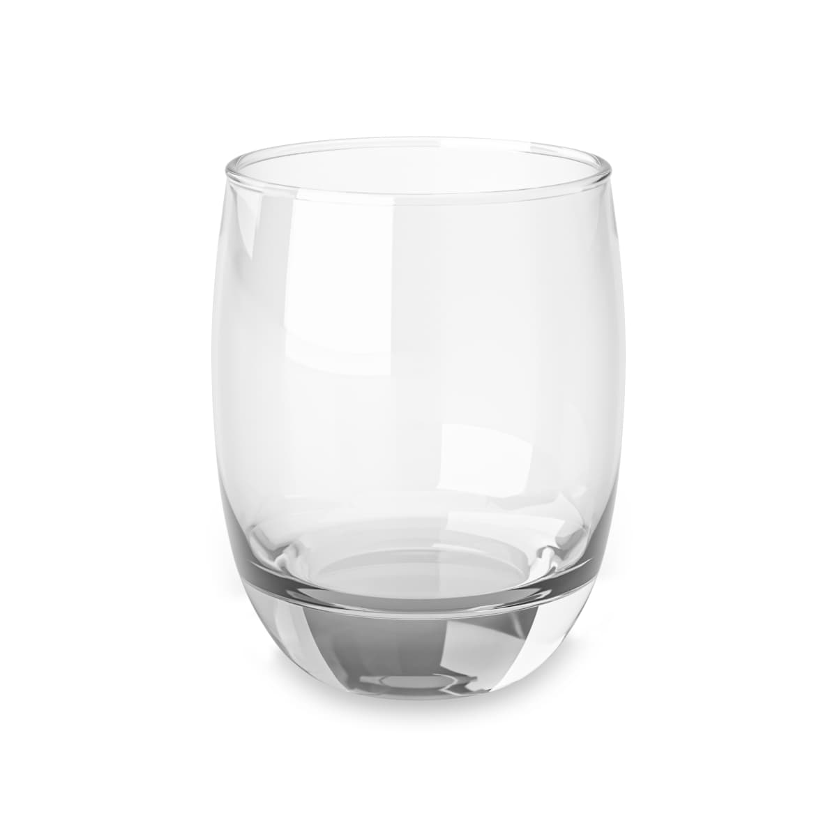 Plain whiskey glass, front view