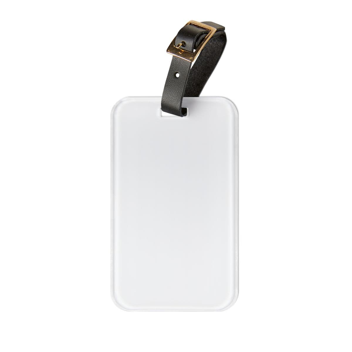 Plain luggage tag, front view