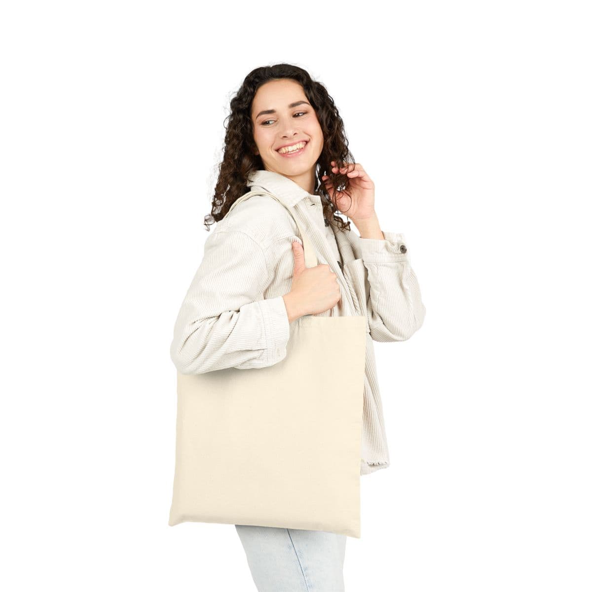 Custom Heavy Cotton Canvas Tote Bag with Your Photo or Text