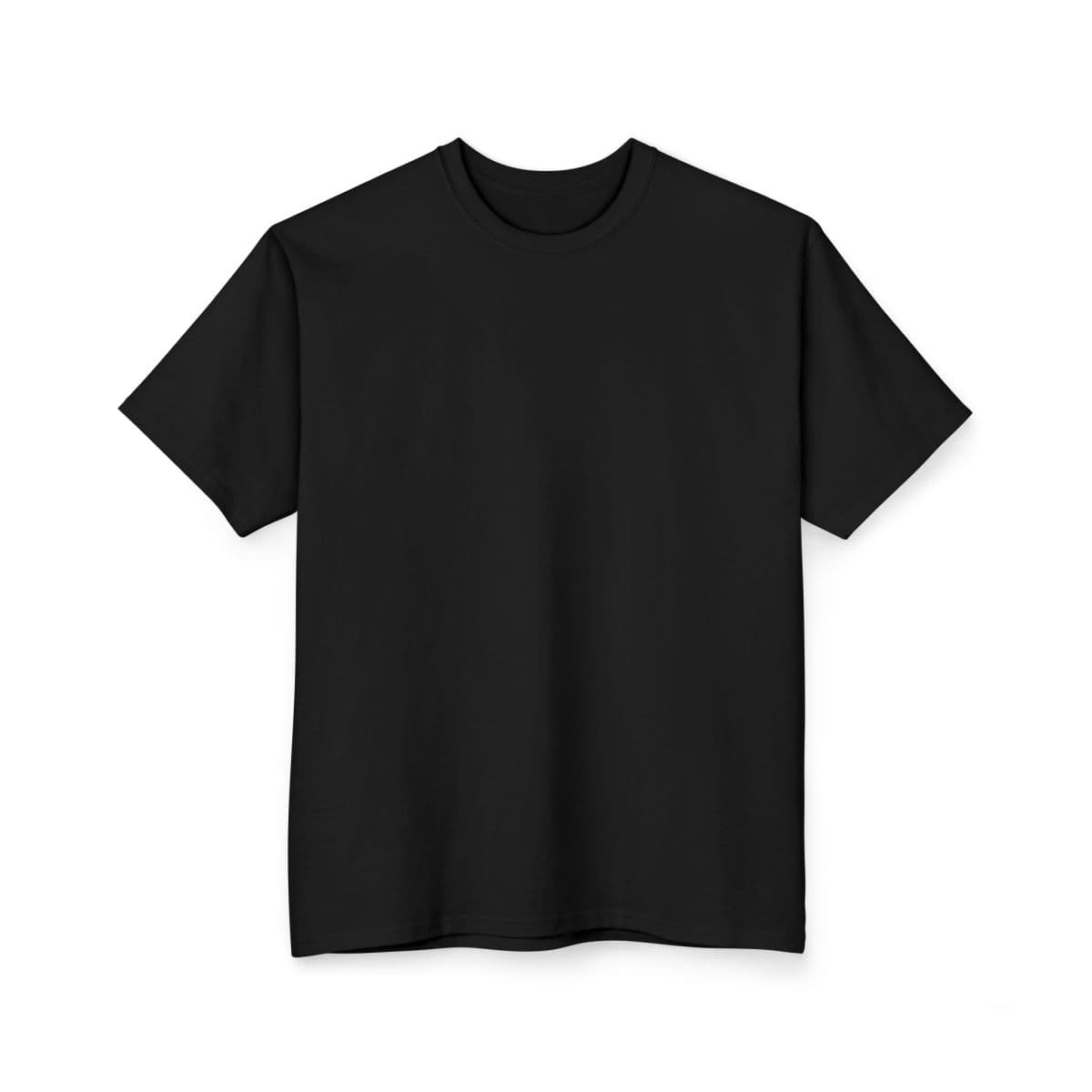 Plain black unisex ultra cotton® tall t-shirt, front view