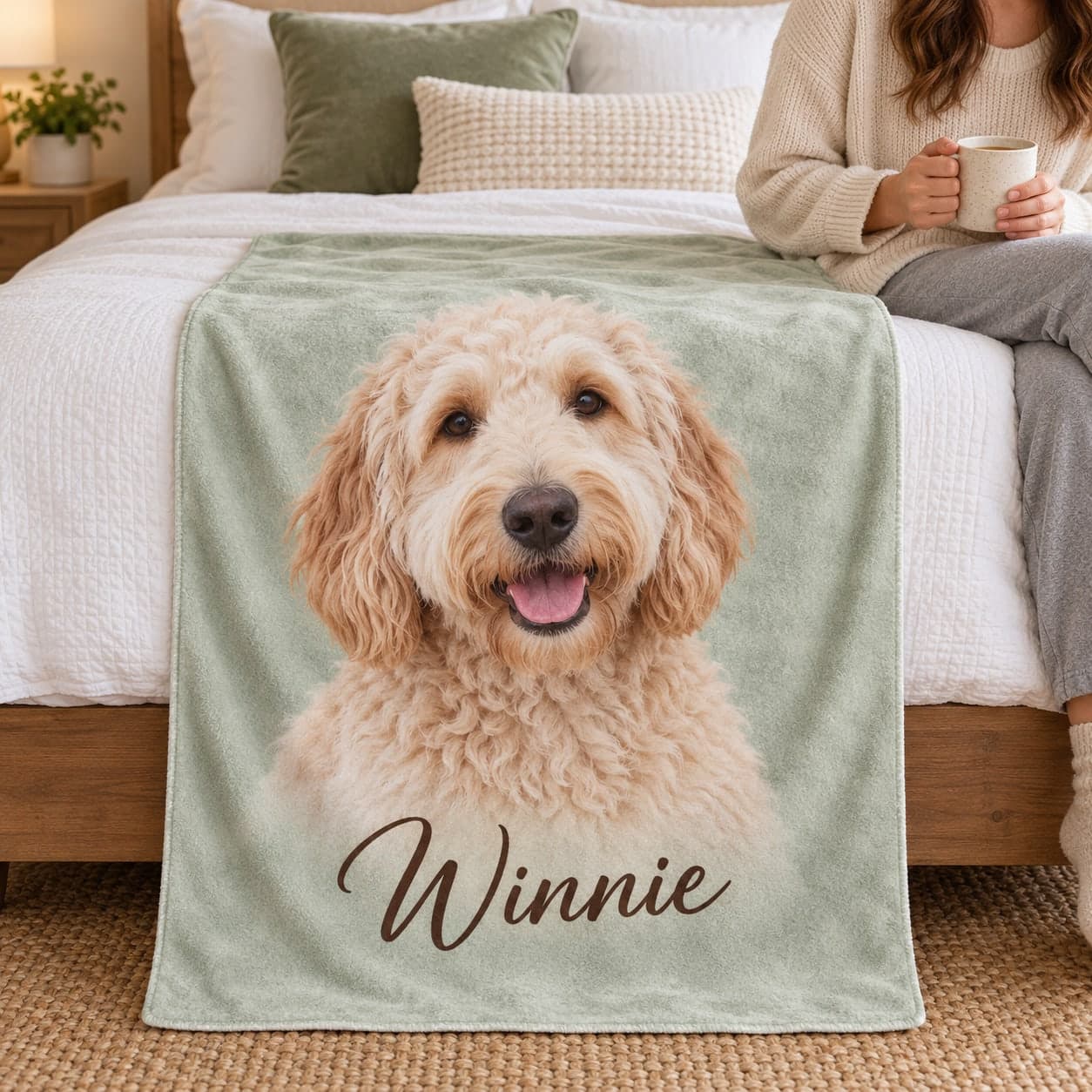 Custom Arctic Fleece Blanket with Your Photo or Text