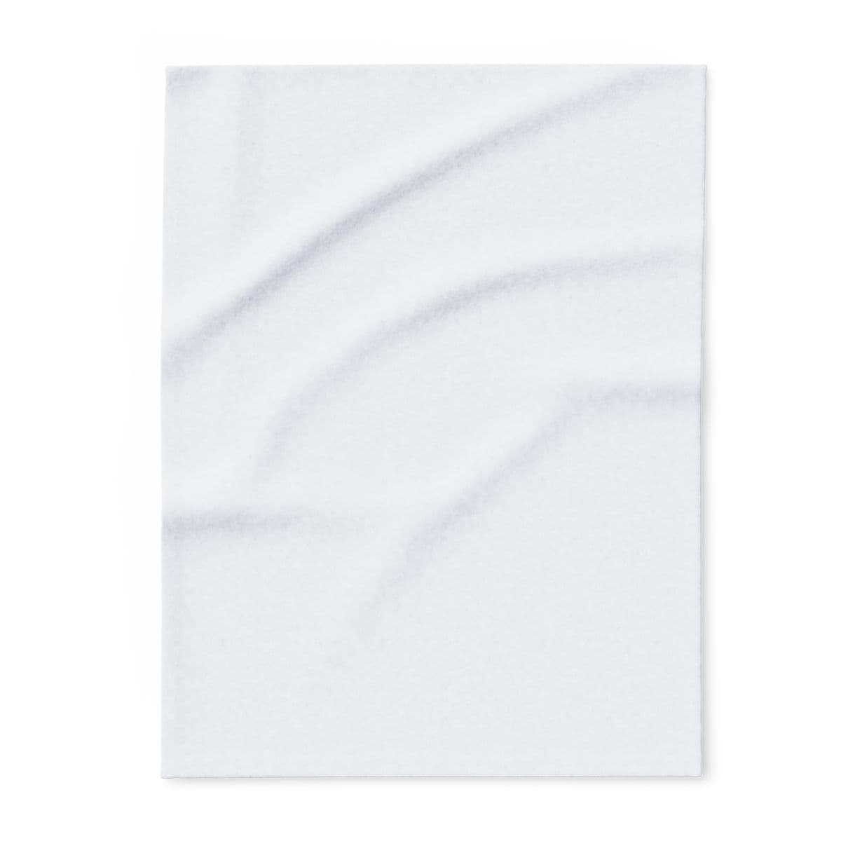 Plain arctic fleece blanket, front view