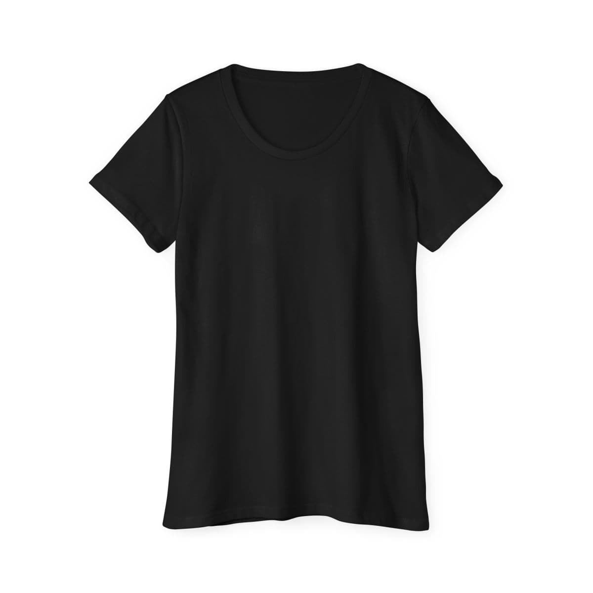 Plain night women's organic short sleeve t-shirt, front view