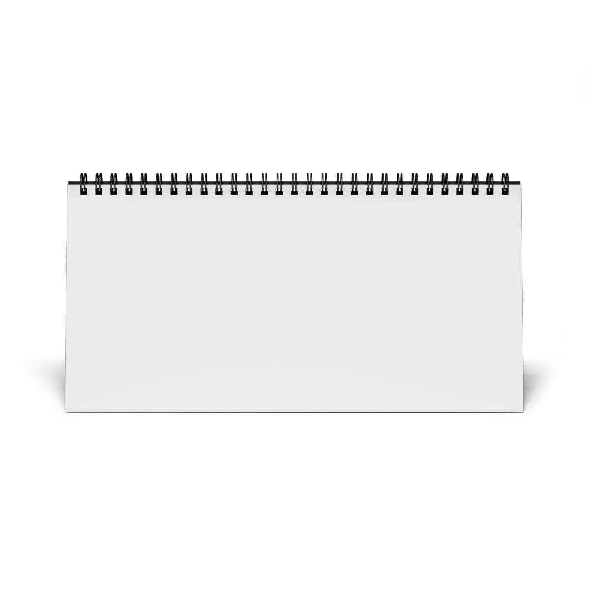 Plain simplex desk calendar (2027 grid), front view