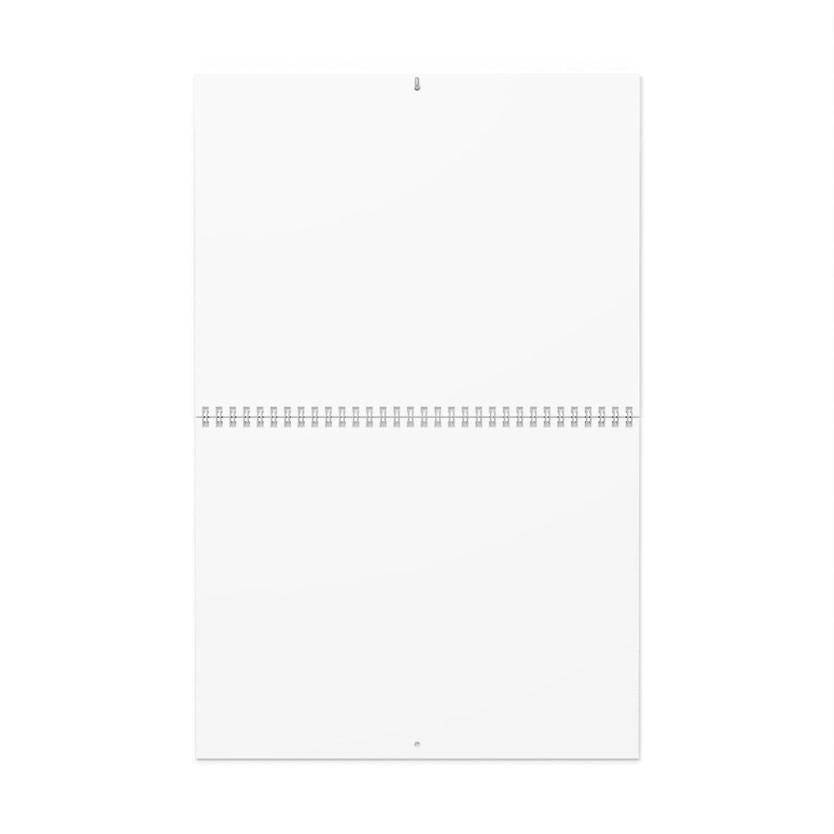 Plain wall calendars (blank), front view