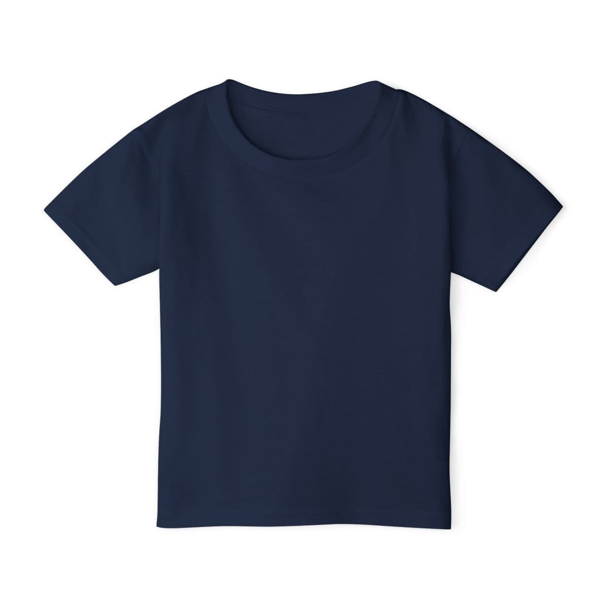 Plain navy heavy cotton™ toddler t-shirt, front view