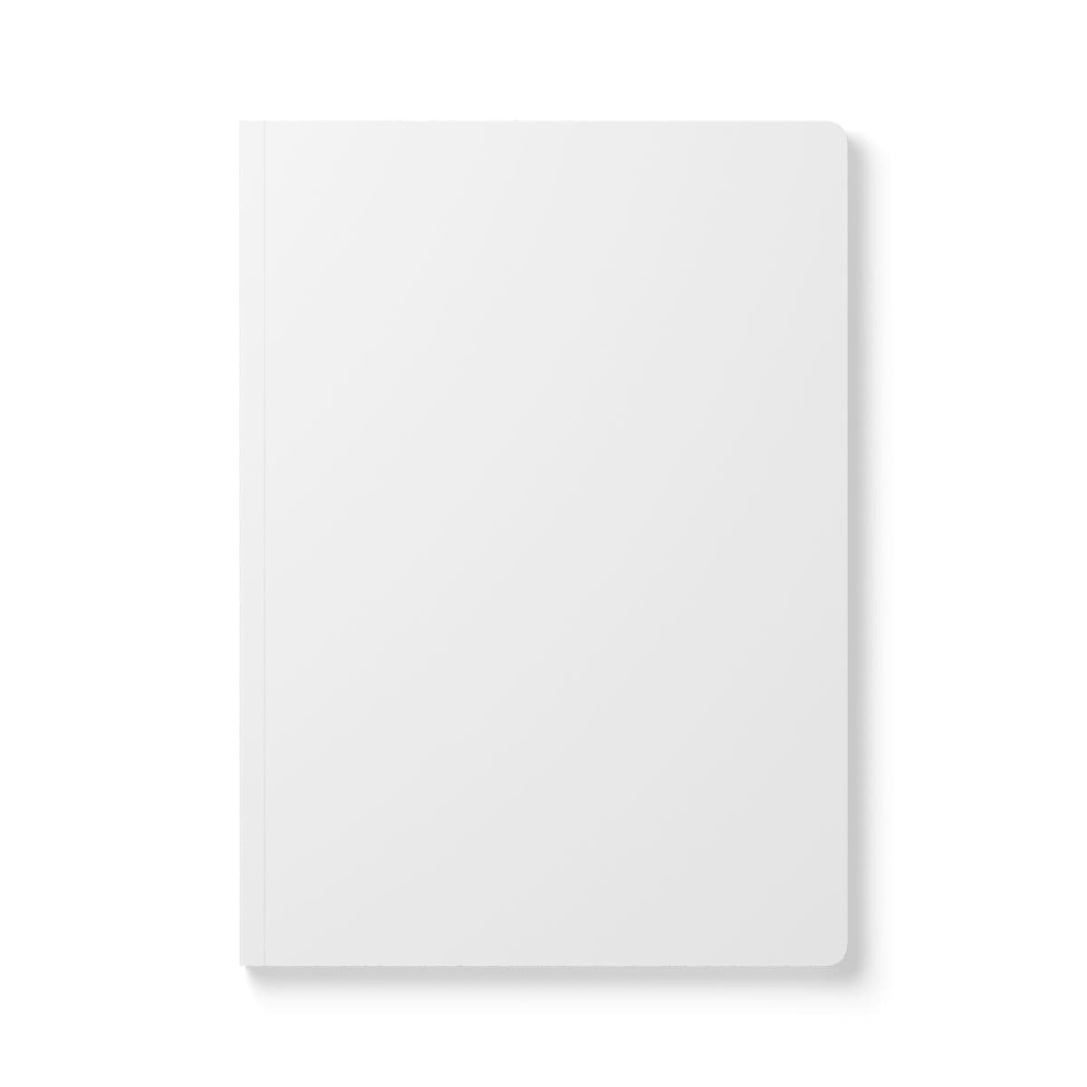 Plain softcover journal (with inside prints), front view