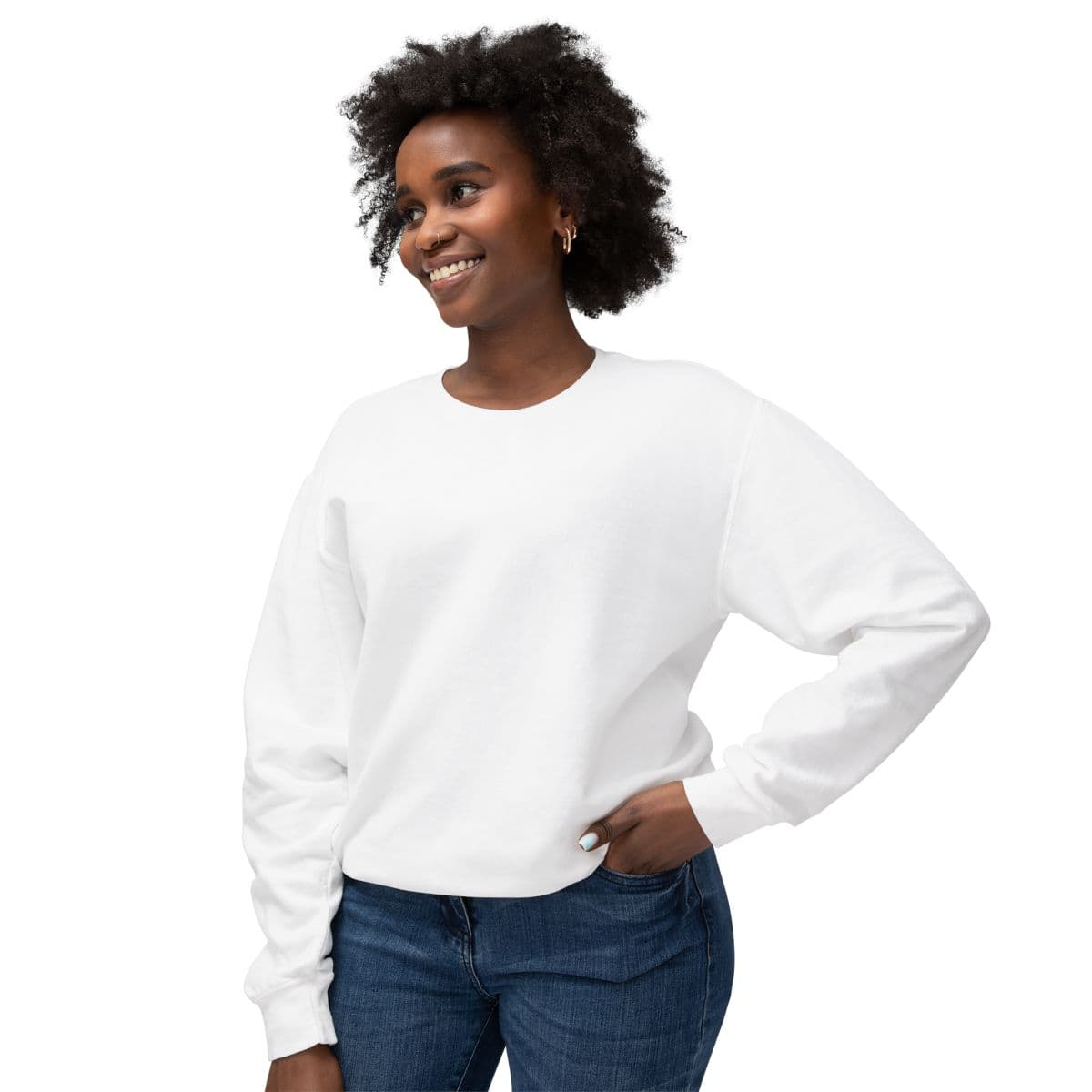Custom Comfort Colors Lightweight Sweatshirt with Your Photo or Text