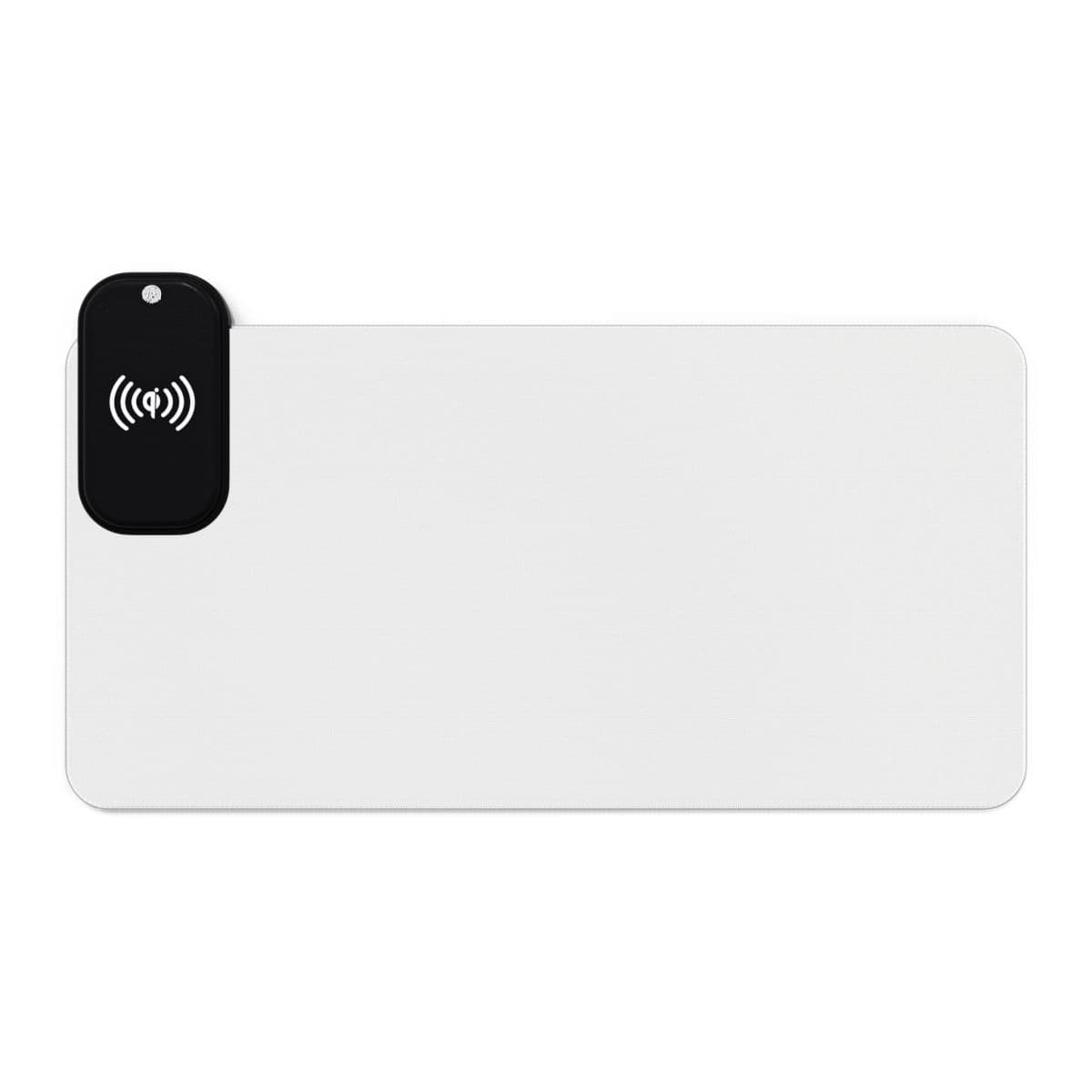 Plain led gaming mouse pad, wireless charging, front view